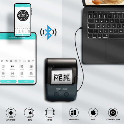 Bluetooth Portable Label Printer