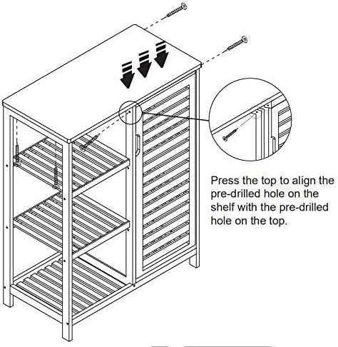 3-Tier bamboo Storage Cabinet