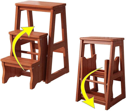 Bamboo Ladder Stool