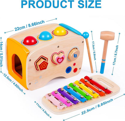 3 in 1 Wooden Educational Set