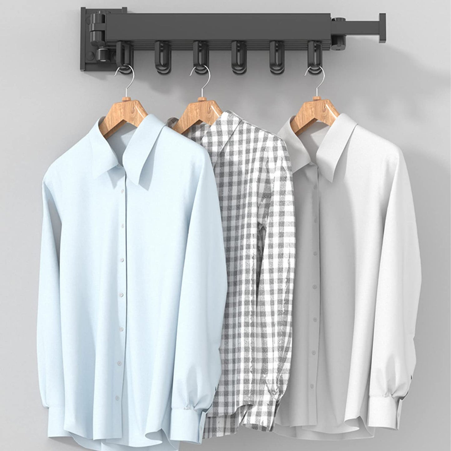 Durable Clothes Drying Rack with Foldable and Retractable