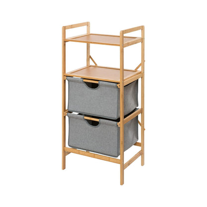 SHELF UNIT WITH 2 DRAWERS