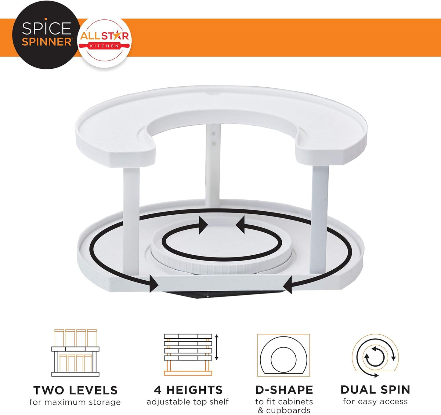 2 Tier Spice Organizer and Holder