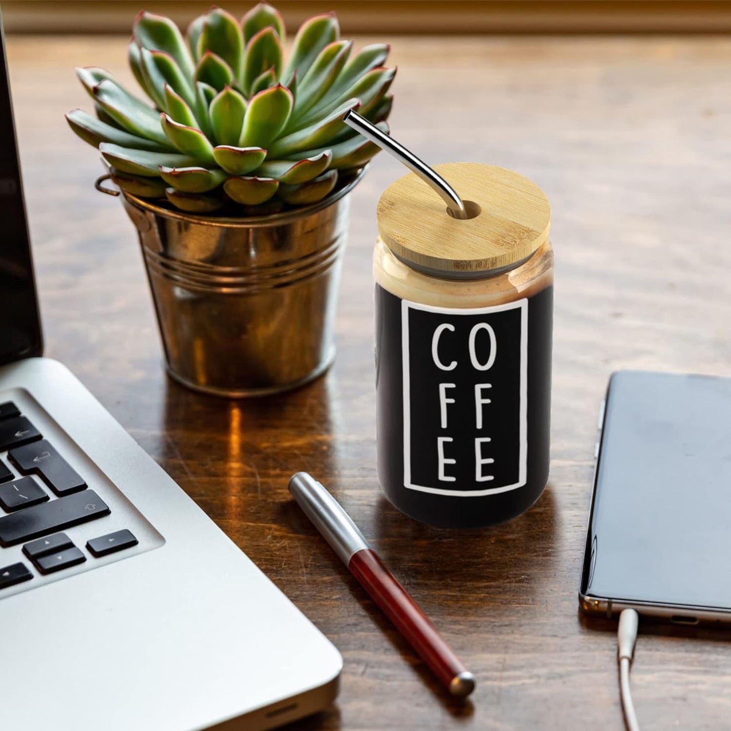 Coffee Cup with Bamboo Lid