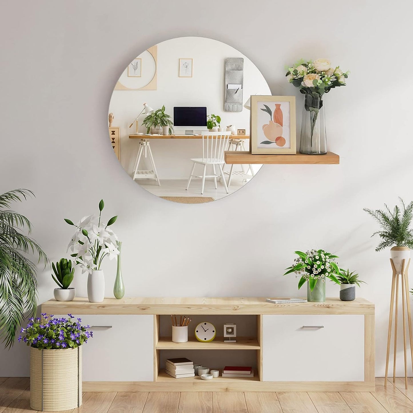 Non-Glass Wall Sticker Mirror