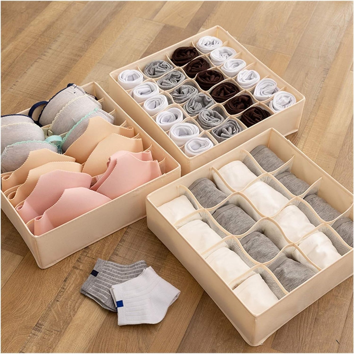 3 pcs Underwear Storage Organizer