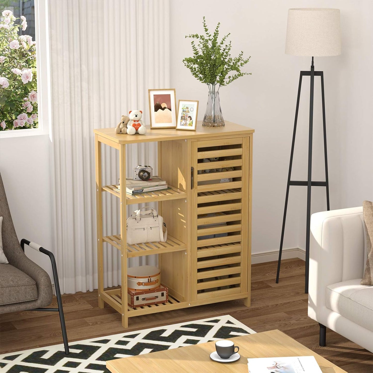 3-Tier bamboo Storage Cabinet