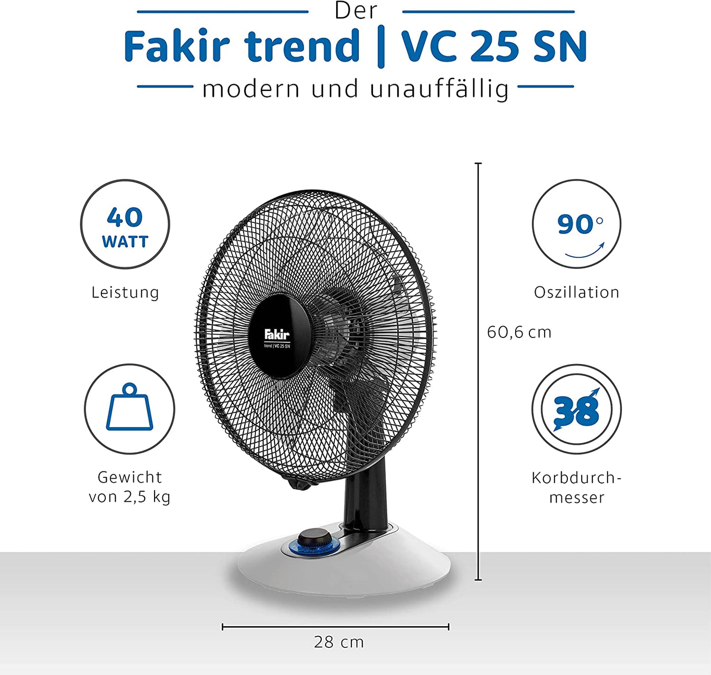 Fakir Trend VC 25 SN table fan