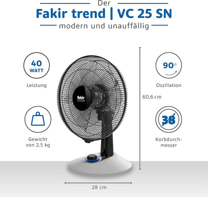 Fakir Trend VC 25 SN table fan