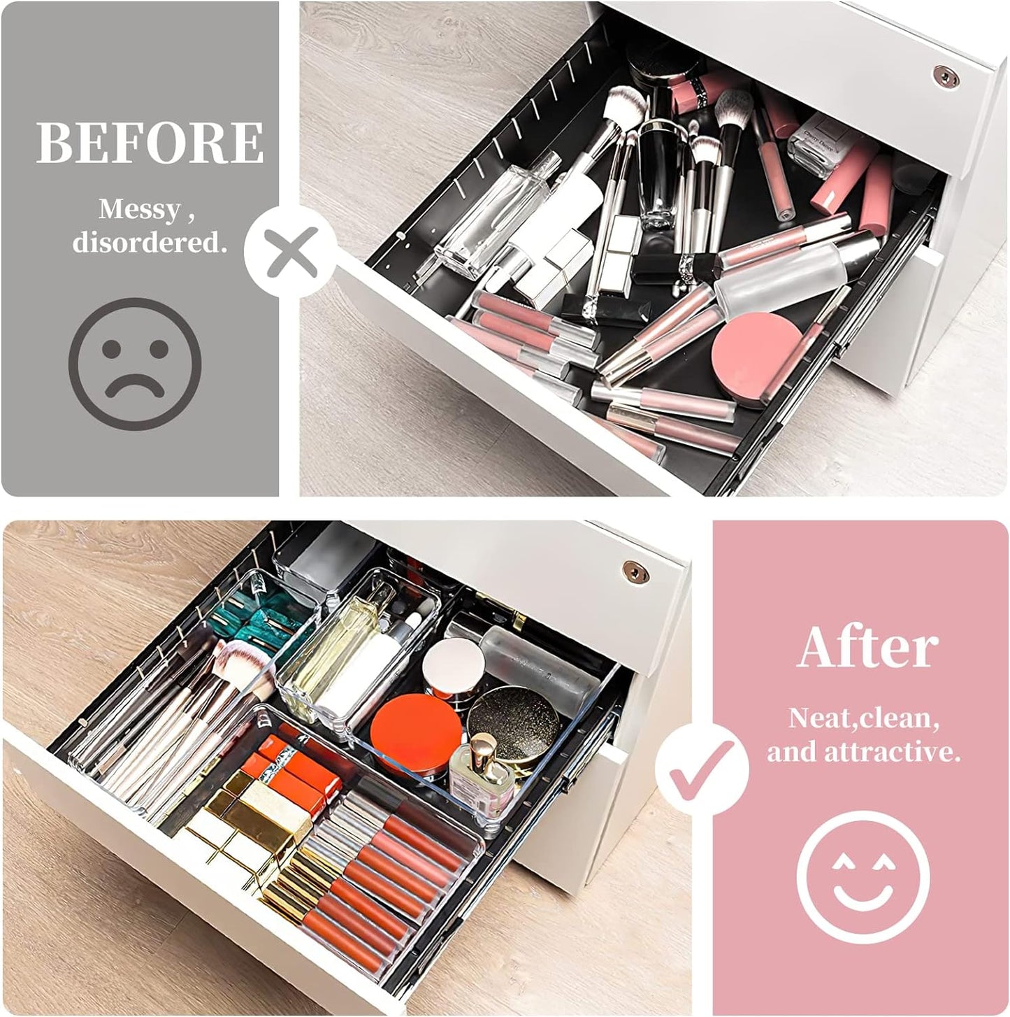 7 Pcs Makeup Organizer Drawers