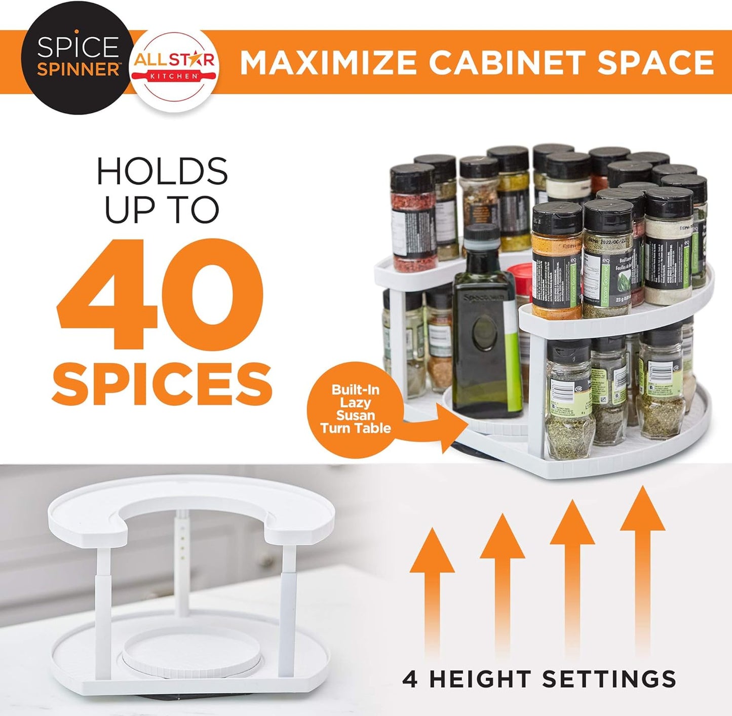 2 Tier Spice Organizer and Holder