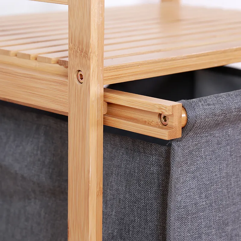 Bamboo SHELF UNIT WITH 3 DRAWERS