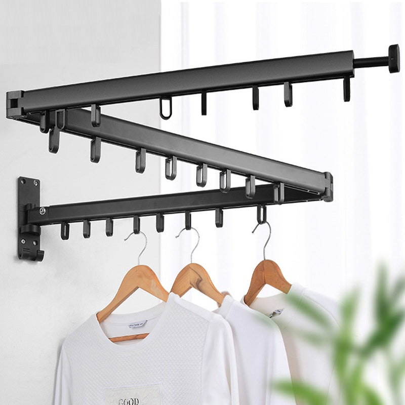 Durable Clothes Drying Rack with Foldable and Retractable