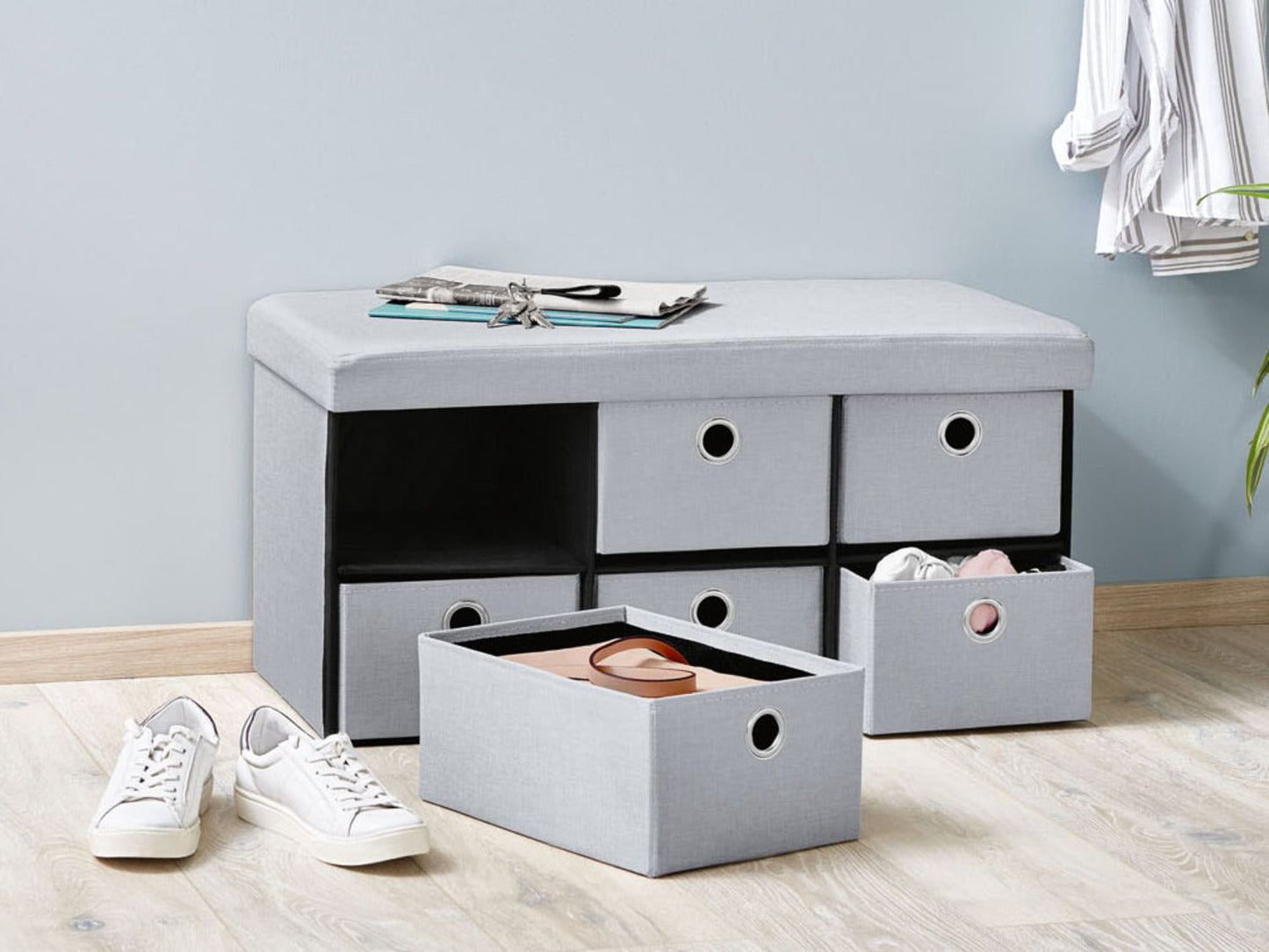 LIVARNO Bench with Storage Space