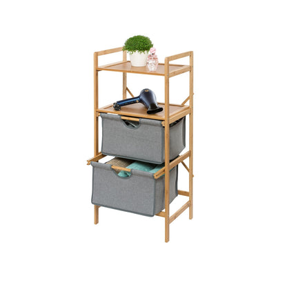 SHELF UNIT WITH 2 DRAWERS