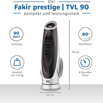 Fakir TVL 90 Prestige Tower Fan with Remote Control