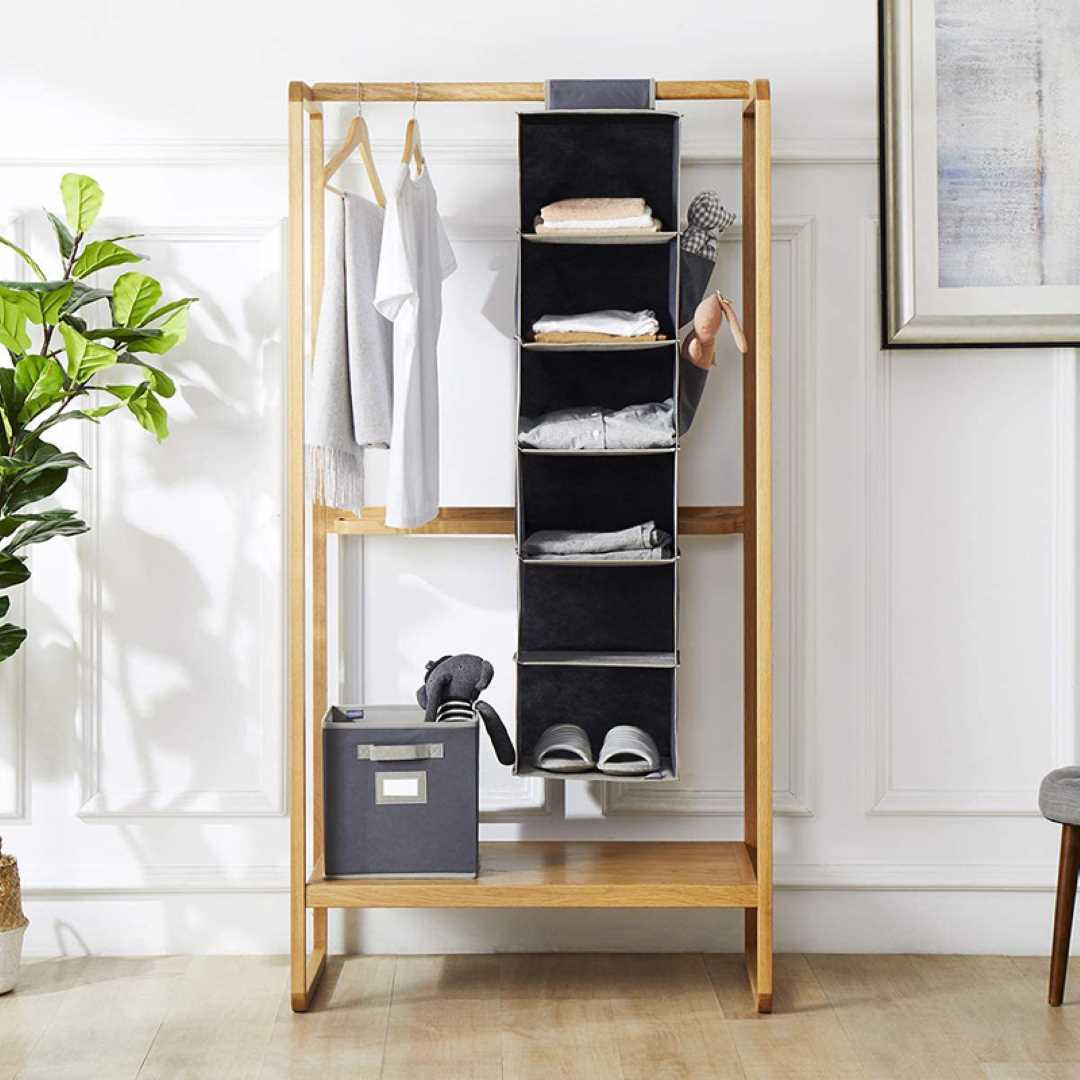 6-Shelf Hanging Clothes