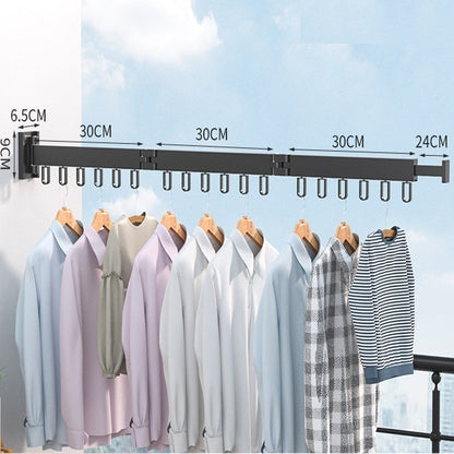 Durable Clothes Drying Rack with Foldable and Retractable